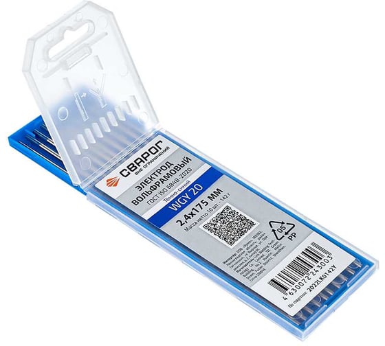 Изображение товара Электрод вольфрамовый Сварог WY-20 2.4x175 ТМ упаковка 10 шт 97699