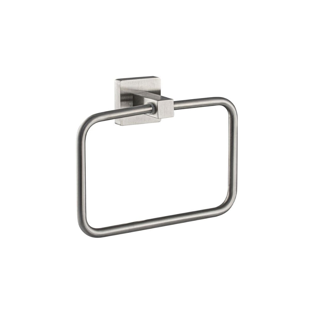 Изображение товара Держатель полотенца кольцо GFmark из нержавеющей стали, с квадратным основание, цвет сатин 87147