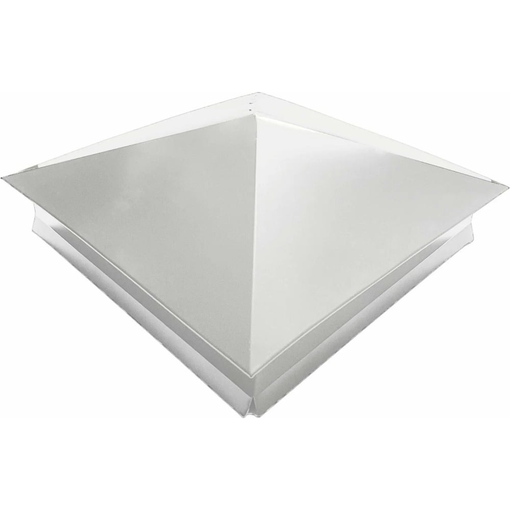 Изображение товара Металлический колпак на столб ПРОФМЕТСТИЛЬ белый RAL 9003 450 мм