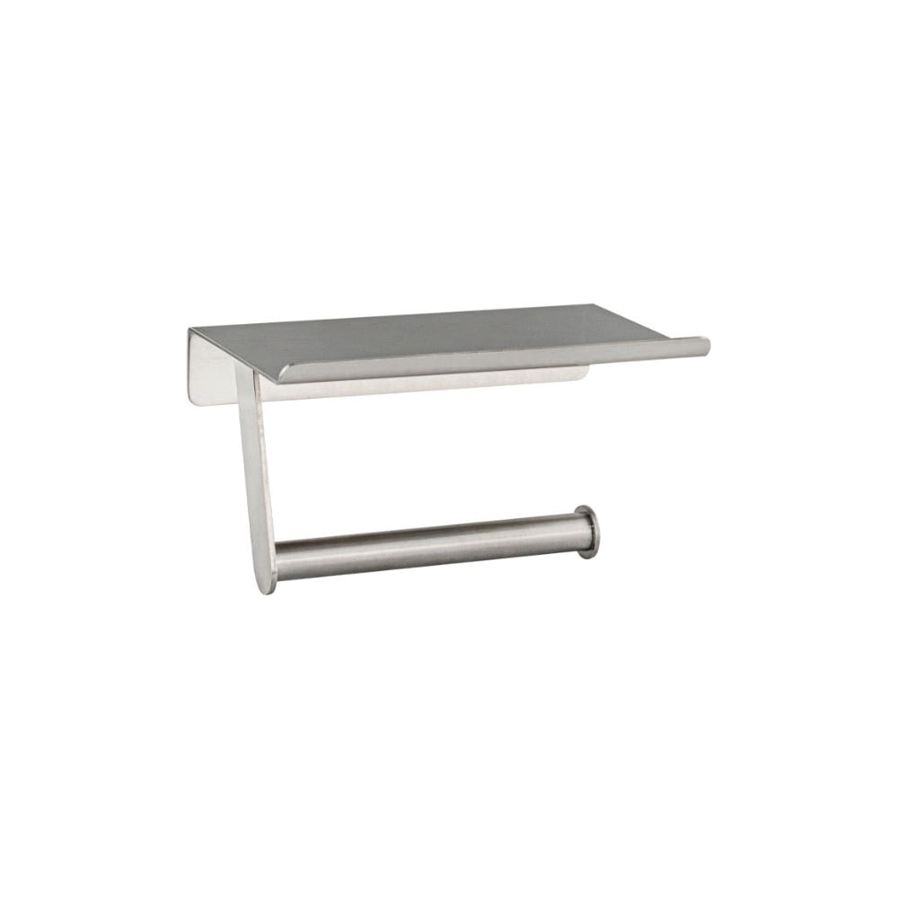 Изображение товара Держатель туалетной бумаги с полкой BRIMIX из нержавеющей стали SUS 304 сатин 79924