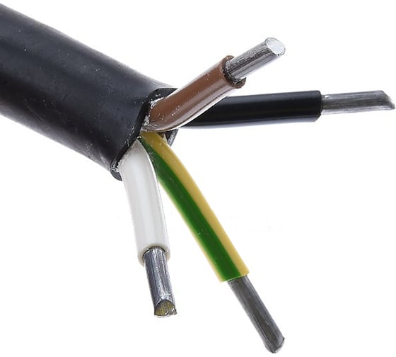 Изображение товара Электрокабель MW АВВГ (зап) /ГОСТ 4х16 бухта 100м черный 4х16 Ч-0,1