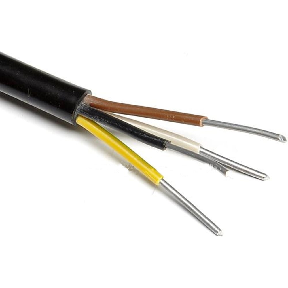 Изображение товара Электрокабель MW АВВГ з запаяной изоляцией 4х4 200м ГОСТ черный