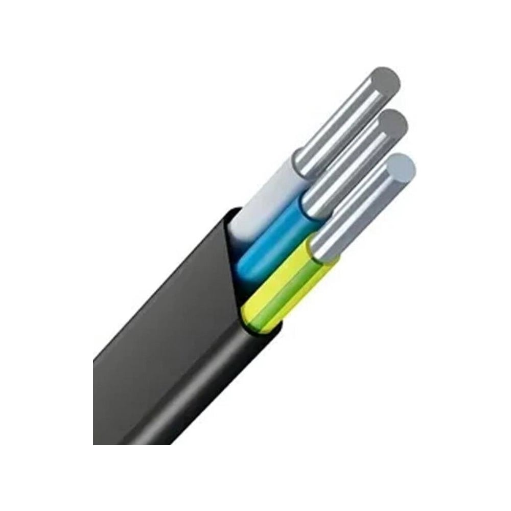 Изображение товара Электрокабель АВВГ-Пнг(А)-LS 3х2,5 бухта 100м черный для внутренней электропроводки