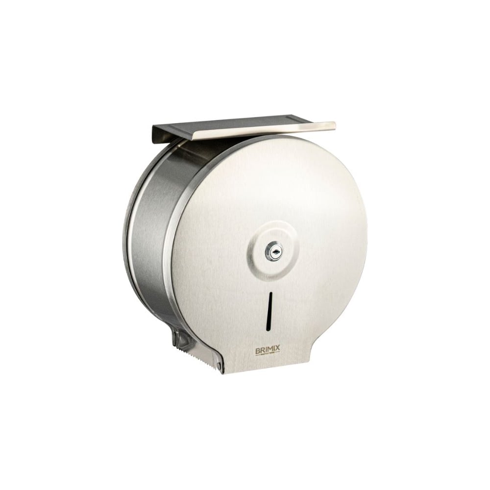 Изображение товара Диспенсер BRIMIX для туалетной бумаги с ключом и полкой из нержавеющей стали