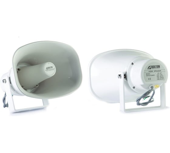 Изображение товара Громкоговоритель рупорный Roxton HP-30T 30Вт, 100В, 250...8000Гц, 113дБ 00-00006039