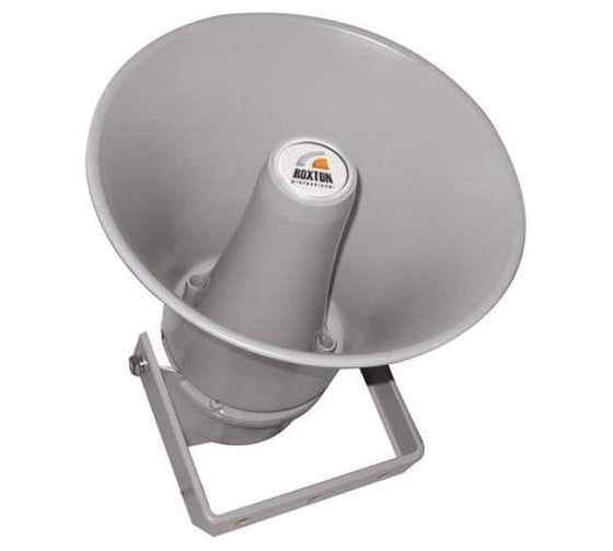 Изображение товара Громкоговоритель рупорный Roxton HS-50T 50/25Вт, 100В; 300...10000 Гц; D320х250 мм; 108 дБ; алюм. IP-54, -50..+50С 00-00018898