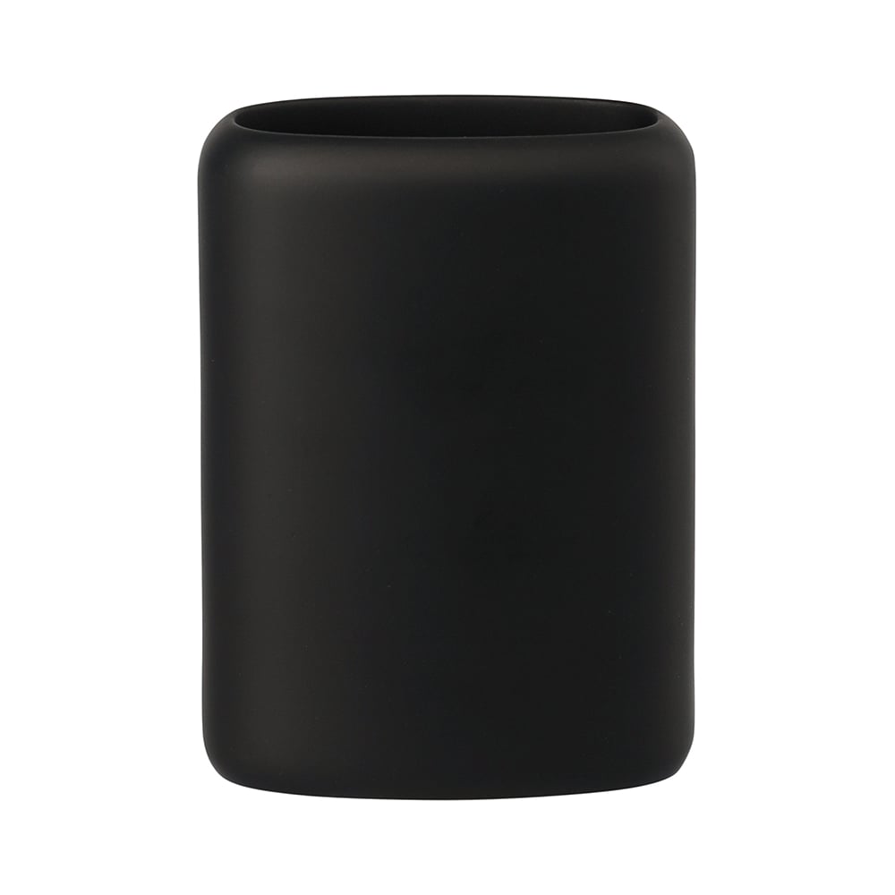 Изображение товара Стакан для зубных щеток Bergenson Bjorn Slim черный настольный 81 мм