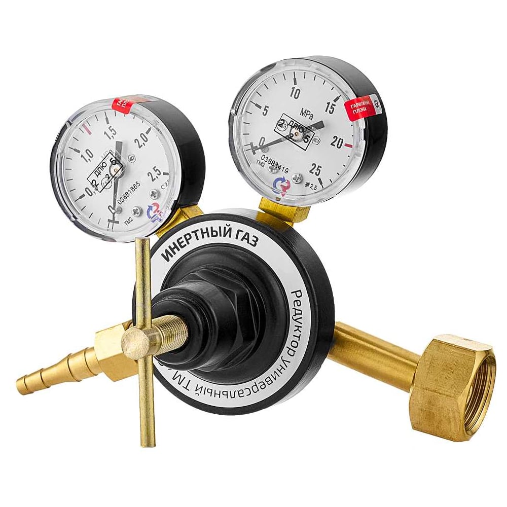 Изображение товара Редуктор Сварог Инертный газ, 2 манометра, поверка 101775