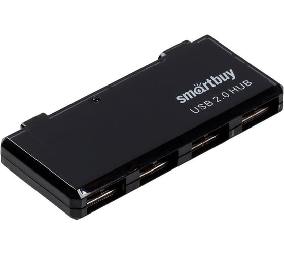 Изображение товара USB 2.0 Хаб Smartbuy 6110, 4 порта, черный SBHA-6110-K