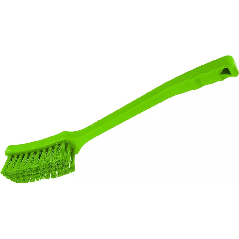 Изображение товара Щетка с длинной ручкой NV жёсткий ворс 410 мм зеленая