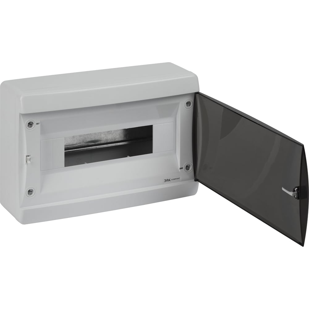 Изображение товара Корпус навесной ЭРА COMFORT ЩРН-П-12 IP41 пластиковый, прозрачная крышка, белый Б0067233