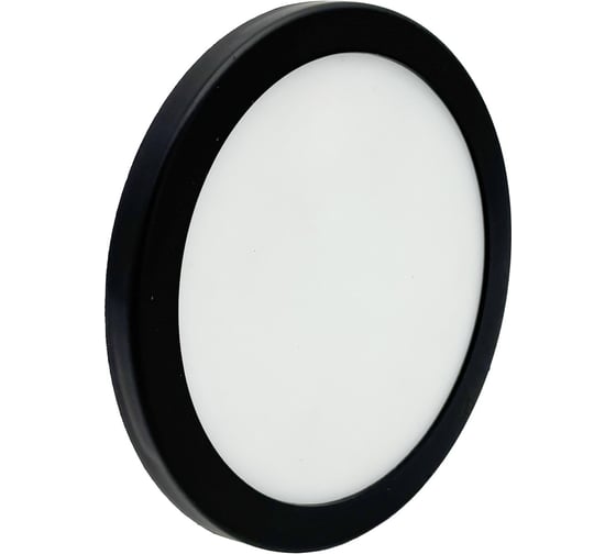 Изображение товара Светильник светодиодный с регулируемым креплением truEnergy круг 10W 4000K 565Lm D116 черный алюминий 11401