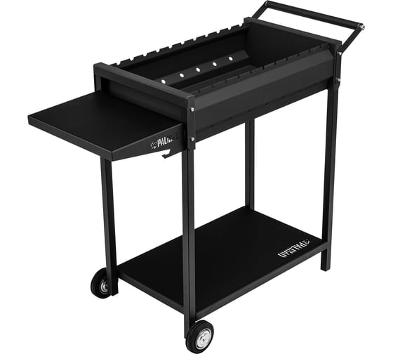 Изображение товара Сварной мангал на колесах PALISAD Camping 662х390х152/805мм, сталь 2 мм, кочерга 69669