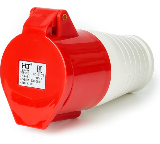 Изображение товара Розетка HLT 215 переносная 3Р+РЕ+N 16А 380В IP44 (10шт./уп.) 083-03-23