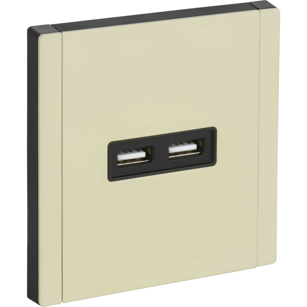 Изображение товара Розетка USB IEK FORTE&PIANO A+A 3,1А FP849M слоновая кость