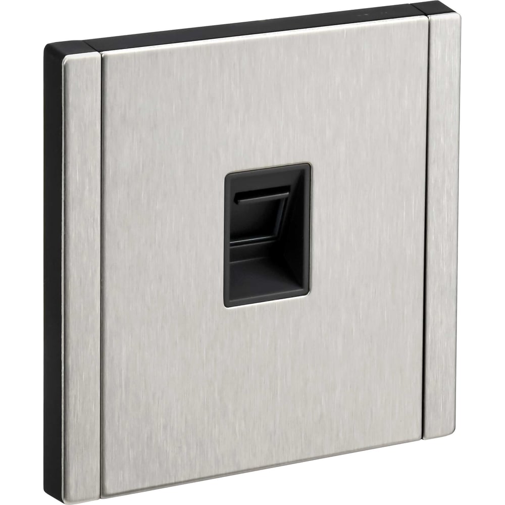 Изображение товара Розетка компьютерная IEK FORTE&PIANO RJ45 категория 5е никель монтаж скрытый