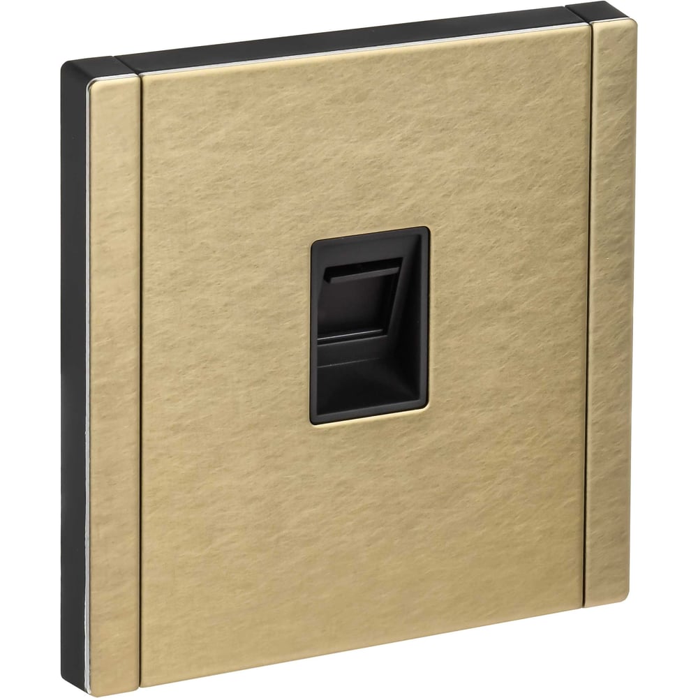 Изображение товара Розетка компьютерная IEK FORTEPIANO RJ45 кат.5E шампань FP632M