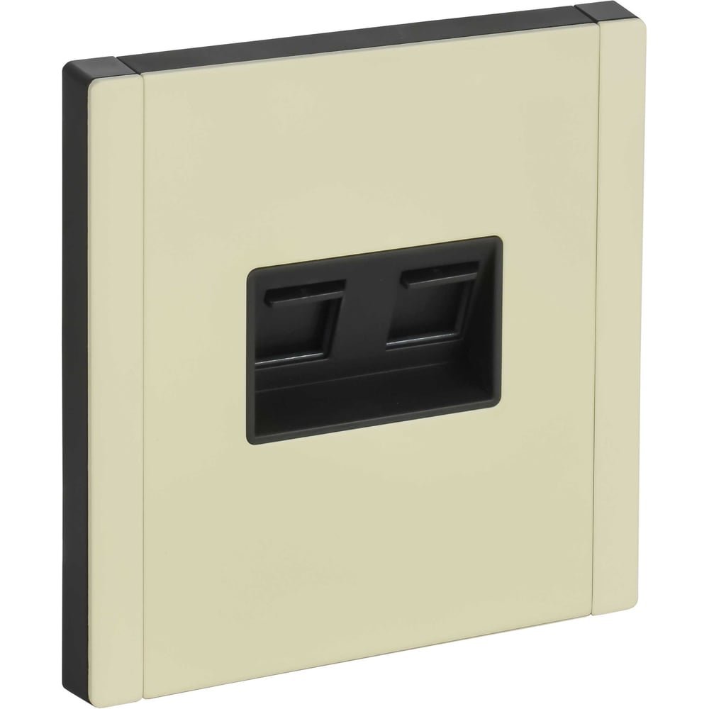 Изображение товара Розетка компьютерная IEK FORTE&PIANO RJ45 кат 5е слоновая кость FP833M