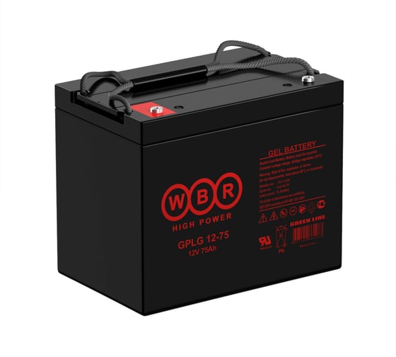 Изображение товара Аккумуляторная батарея гелевая WBR GPLG12-75 12В, 75 Ач УТ-00000373