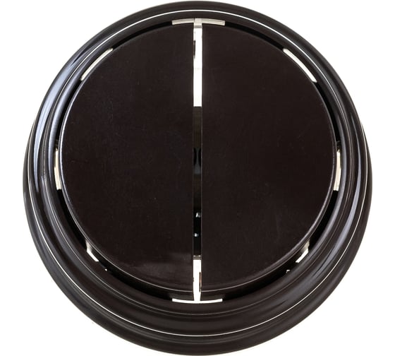 Изображение товара 2-клавишный выключатель Bylectrica А510-2202 10А открытой установки, серия РЕТРО, шоколад, А510-2202 шоколад