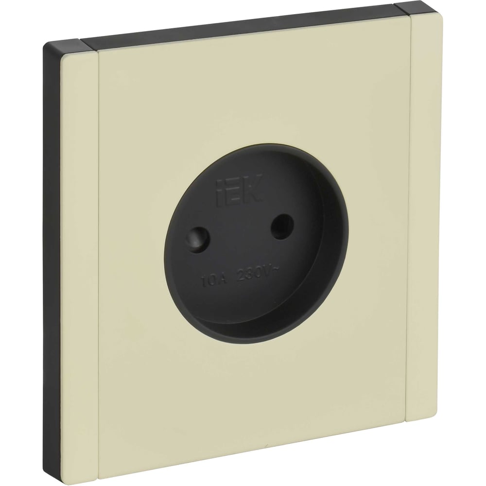 Изображение товара Розетка силовая IEK FORTE&PIANO без заземления с защитными шторками 10А