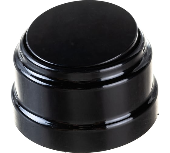 Изображение товара 1-клавишный выключатель Bylectrica А110-2201 10А открытой установки, серия РЕТРО, черный, А110-2201 черный