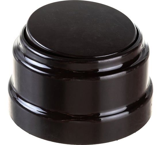 Изображение товара 1-клавишный выключатель Bylectrica А110-2201 10А открытой установки, серия РЕТРО, шоколад, А110-2201 шоколад