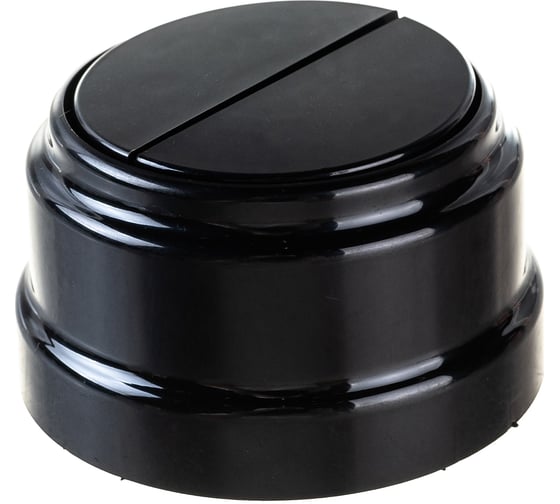 Изображение товара 2-клавишный выключатель Bylectrica А510-2202 10А открытой установки, серия РЕТРО, черный, А510-2202 черный