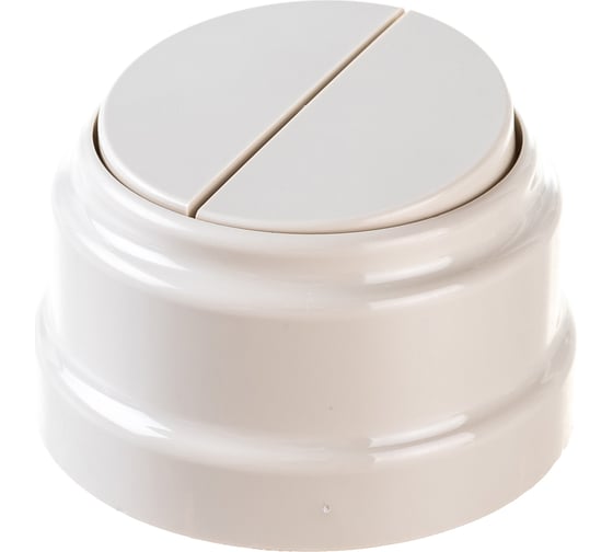 Изображение товара 2-клавишный выключатель Bylectrica А510-2202 10А открытой установки, серия РЕТРО, бежевый, А510-2202 бежевый