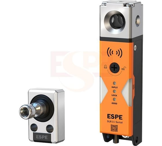 Изображение товара Замок безопасности SLR11-000P-3 корпус нейлон/цинк.сплав/нерж.сталь,Электр блок 24В,PNP универ.кодирование,конф.норм.тип ESPE 08-00022208