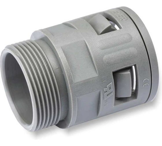 Изображение товара Муфта для гофрированных труб Weyer WQG-M40G/AD34.5  коннектор прямой, нар. M40х1.5 WE0202200