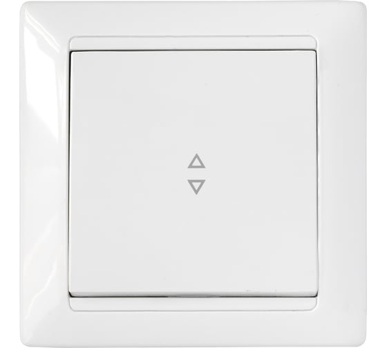 Изображение товара 1-клавишный проходной выключатель Bylectrica скрытой установки серия СТИЛЬ, белый, С610-807