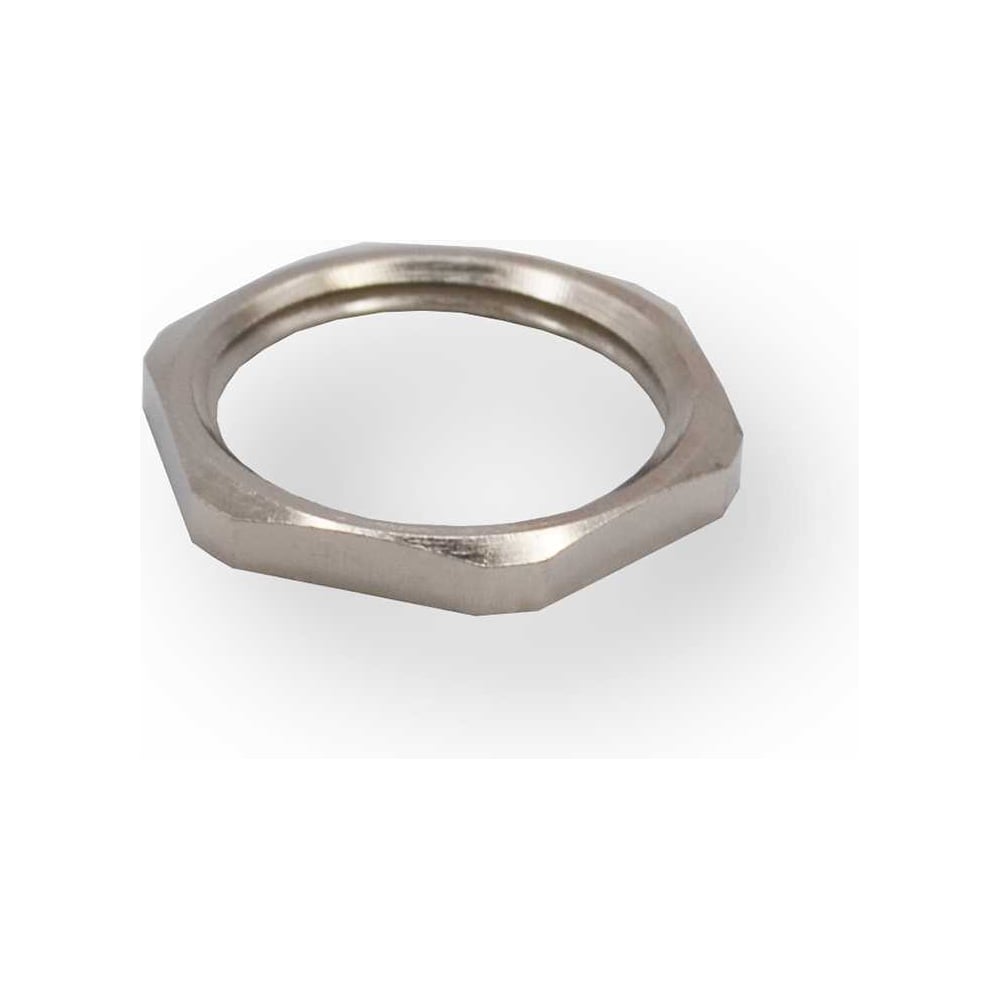 Изображение товара Контргайка Weyer GM-M36 для гофрированных труб внутренняя резьба M36x1.5 никелированная латунь