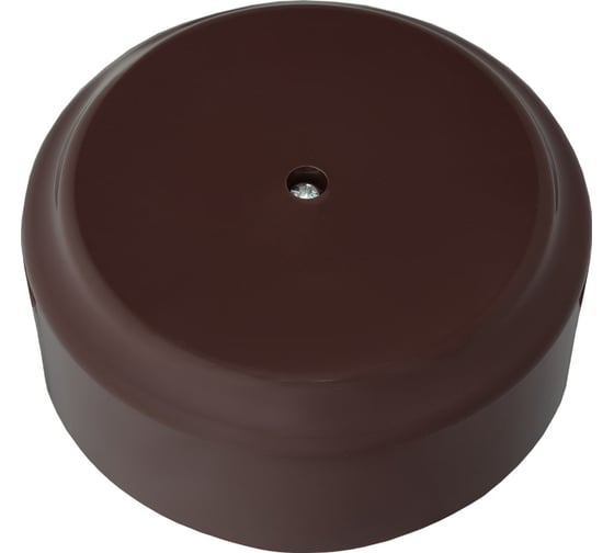 Изображение товара Монтажная коробка Bylectrica КМ-450 открытой установки, без сальников, диаметр 80 мм, серия РЕТРО, шоколад,