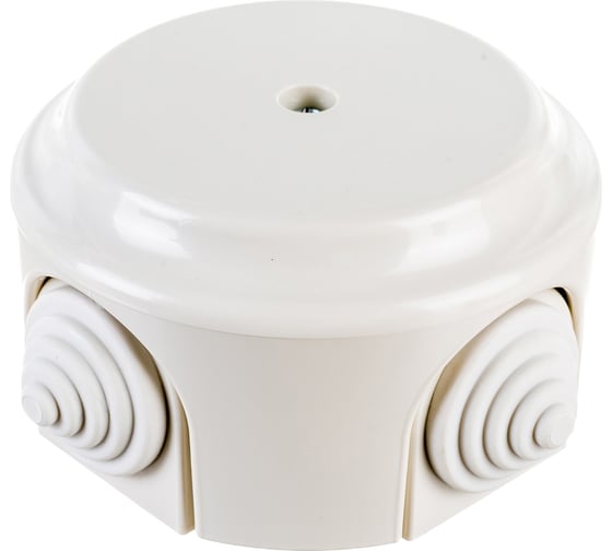 Изображение товара Монтажная коробка BYLECTRICA КМ-449 открытой установки, с сальниками, диаметр 80мм, серия РЕТРО, бежевый, КМ-449 бежевый