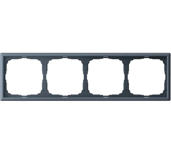 Изображение товара 4-постовая рамка Systeme Electric ARTGALLERY универсальная, черный шелк GAL001704