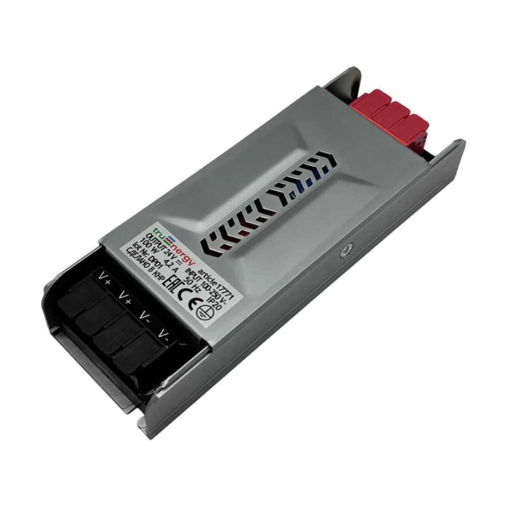 Изображение товара Блок питания truEnergy Platina 24V 100W для светодиодных лент IP20
