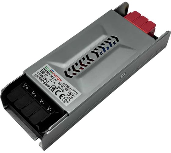 Изображение товара Блок питания для светодиодной ленты truEnergy Platina 24V 100W IP20 142x50x28мм 17771