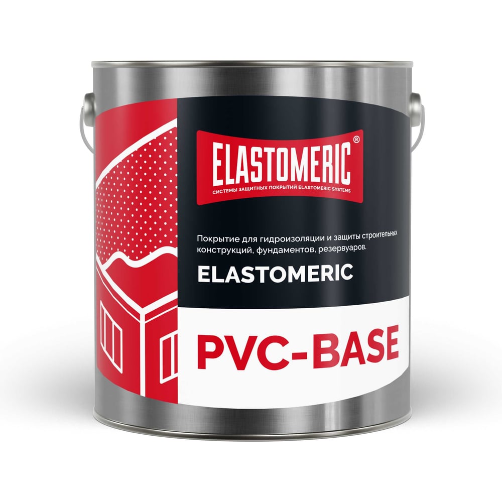 Изображение товара Жидкая пвх-мембрана Elastomeric Systems 3 кг для кровли белая гидроизоляция