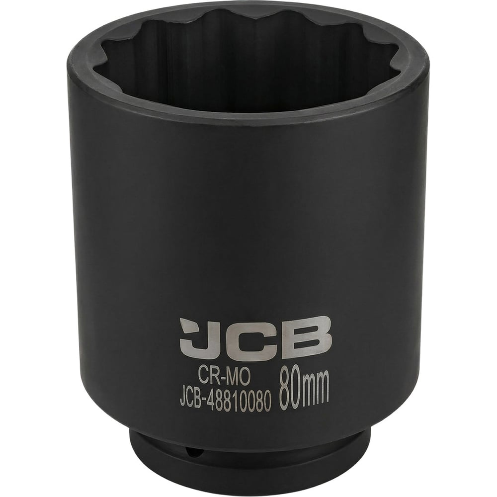 Изображение товара Головка ударная глубокая JCB 80 мм внутренний 12-гранник CrMo