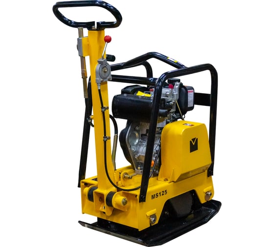 Изображение товара Реверсивная дизельная виброплита Masalta Kama KM173F, 5,5 л.с., 137 кг, колеса, MS125-1 ВИБ165
