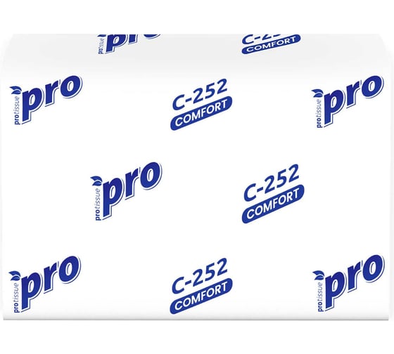 Изображение товара Салфетки бумажные Protissue C252 1сл, 200 листов, 20 пачек С-252
