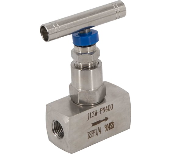 Изображение товара Игольчатый вентиль (клапан) муфтовый нержавеющий NEWKEY AISI304 DN 8 (1/4), (CF8), PN400 NK-ZN8/4