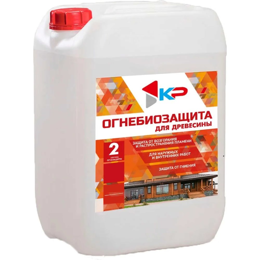 Изображение товара Антисептик бесцветный огнебиозащитный 20 л для деревянных поверхностей