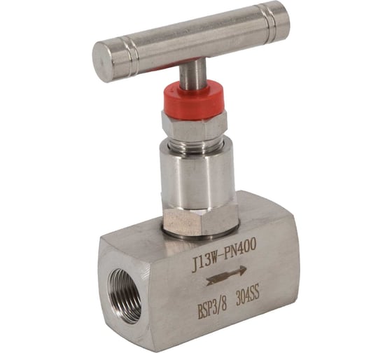 Изображение товара Игольчатый вентиль (клапан) муфтовый нержавеющий NEWKEY AISI304 DN10 (3/8), (CF8), PN400 NK-ZN10/4