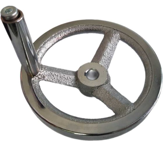 Изображение товара Маховик чугунный UnitMC 250х22 с ручкой QS0804.4 250x22