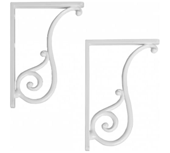 Изображение товара Кронштейны для высокого бачка SIMAS LANTE пара, лакированная белая латунь LA06 LAMN