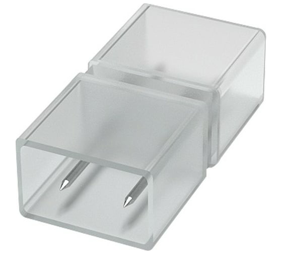 Изображение товара Комплект коннекторов OGM прямой для соединения светодиодной ленты 220В, smd2835, 60д/м, 5шт. AC-01