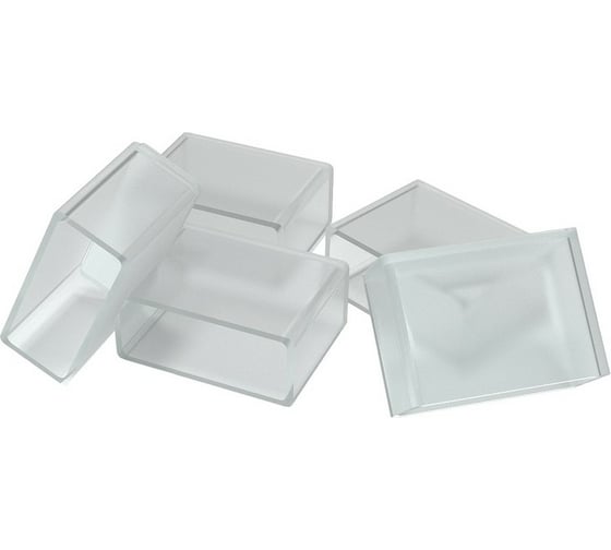 Изображение товара Комплект заглушек OGM для светодиодной ленты пластик 220В, чип 5050, 60д/м, 5шт. AC-36