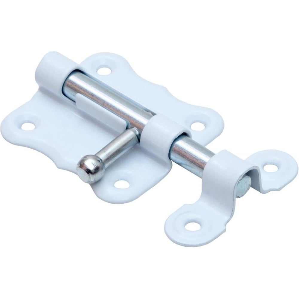 Изображение товара Шпингалет фигурный Крепстор ШФ-60 мм накладной металлический коричневый 4 шт